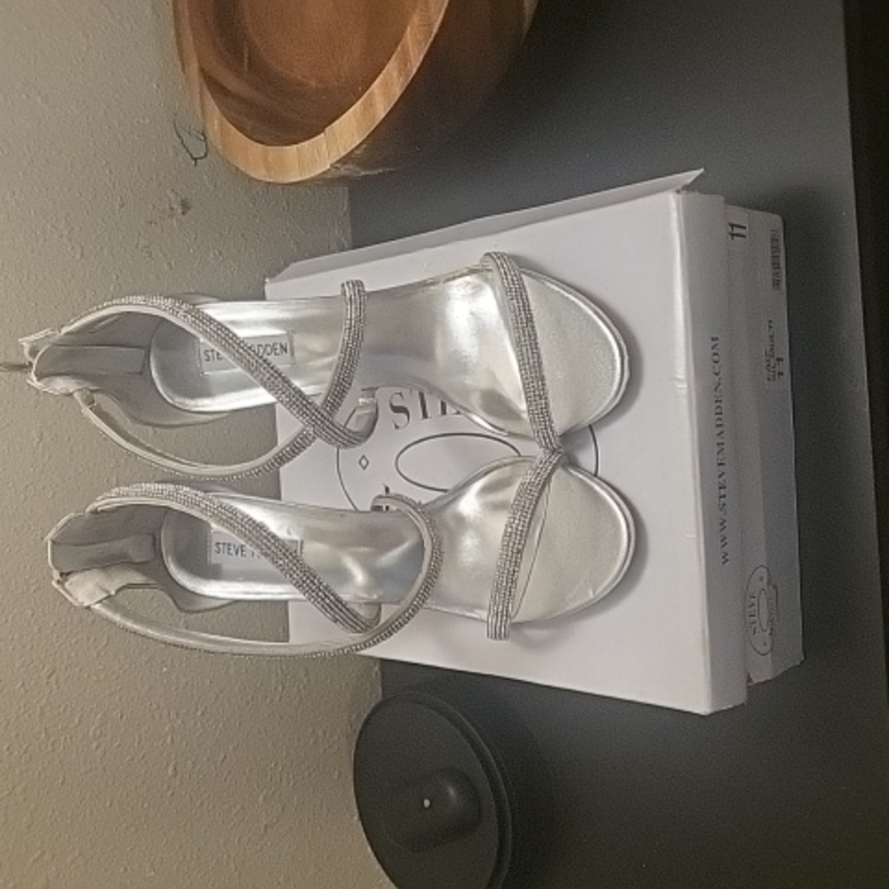 Steve Madden Stiletto Rhinestone Opentoe Sandals